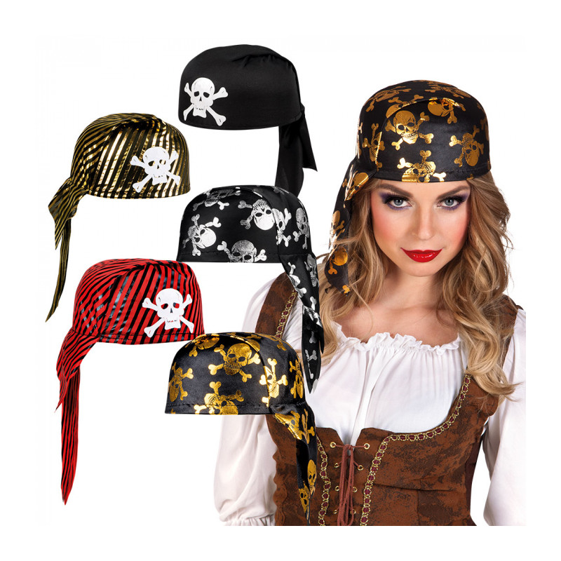 Šatka v tvare pirátskej čiapky